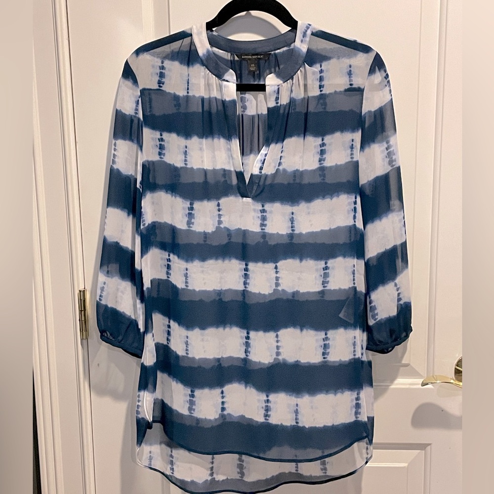 Banana Republic sheer tunic